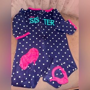 Carter’s little sister footie pajamas
